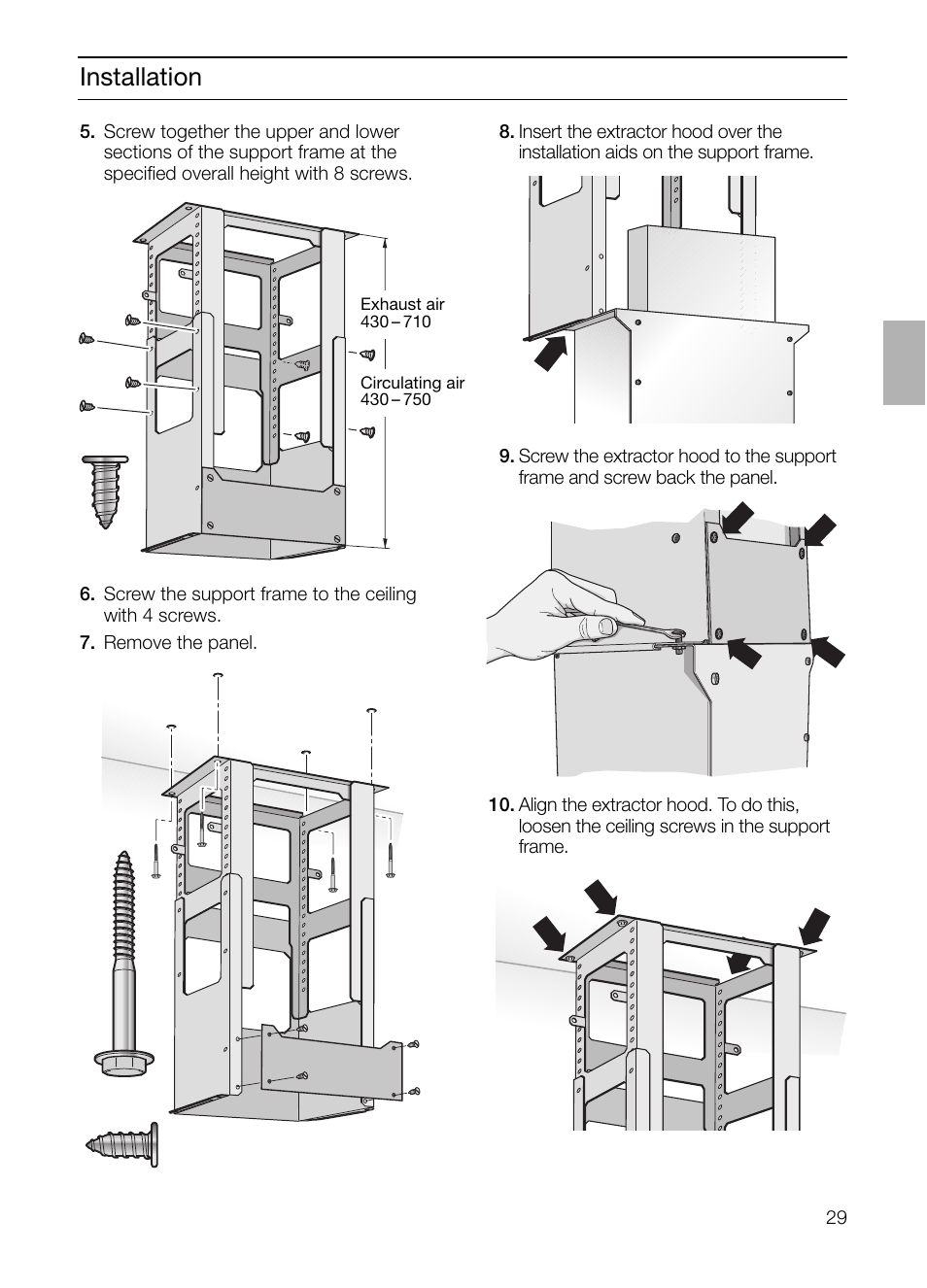 Installation | Siemens LF957GA60 User Manual | Page 29 / 108