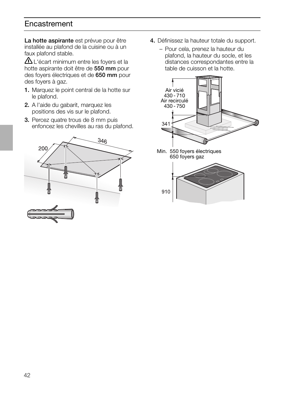 Encastrement | Siemens LF957GA60 User Manual | Page 42 / 108