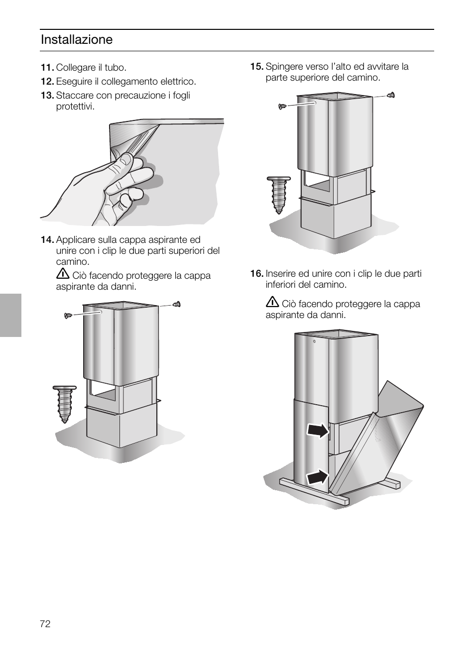 Installazione | Siemens LF957GA60 User Manual | Page 72 / 108
