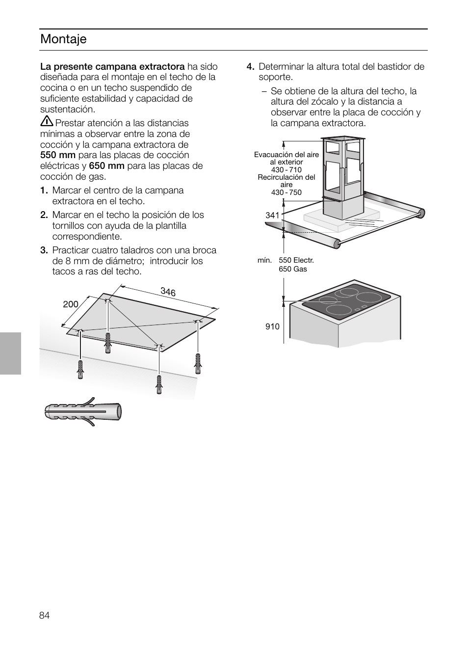 Montaje | Siemens LF957GA60 User Manual | Page 84 / 108