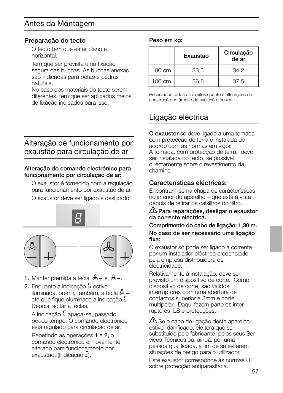 Ligação eléctrica | Siemens LF957GA60 User Manual | Page 97 / 108