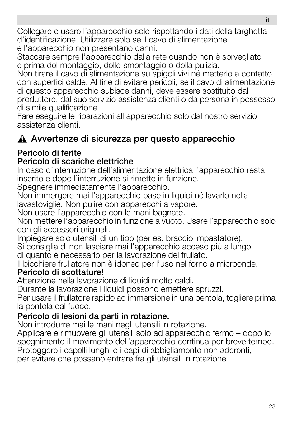 Siemens MQ96580 User Manual | Page 23 / 131