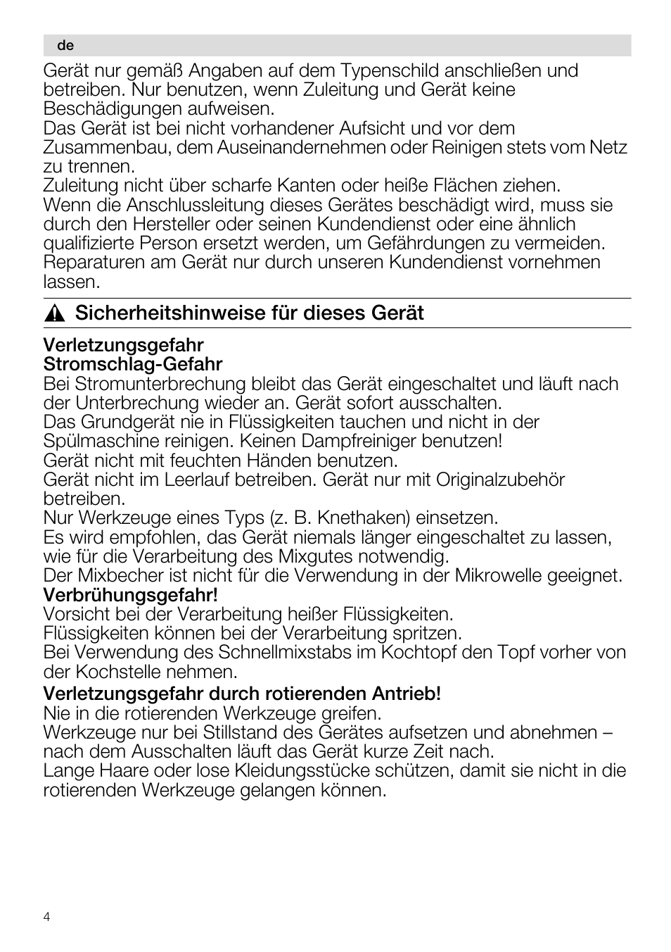 Siemens MQ96580 User Manual | Page 4 / 131