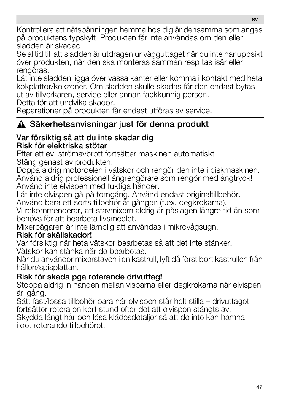 Siemens MQ96580 User Manual | Page 47 / 131