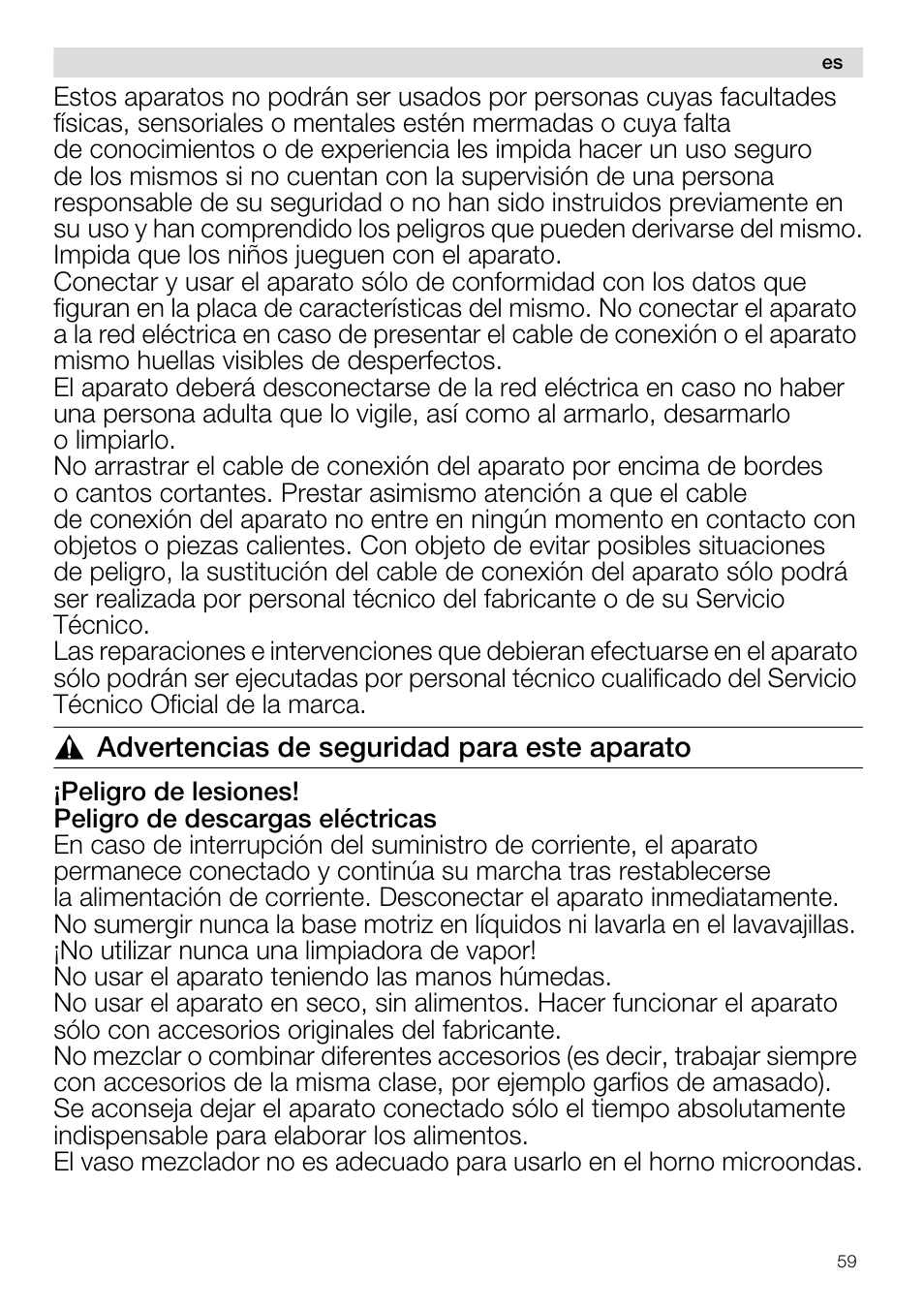 Siemens MQ96580 User Manual | Page 59 / 131