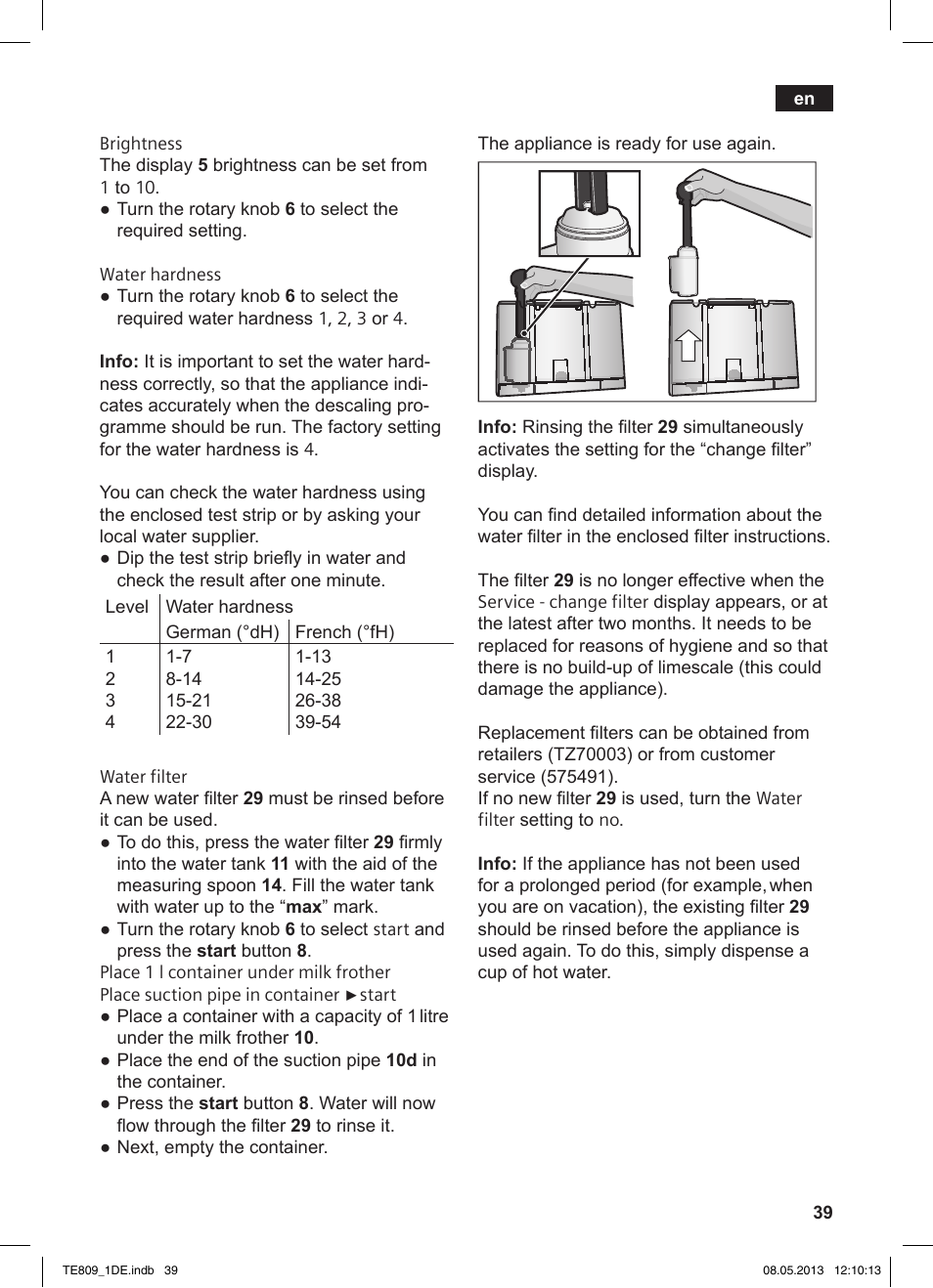 Siemens TE809501DE User Manual | Page 43 / 116