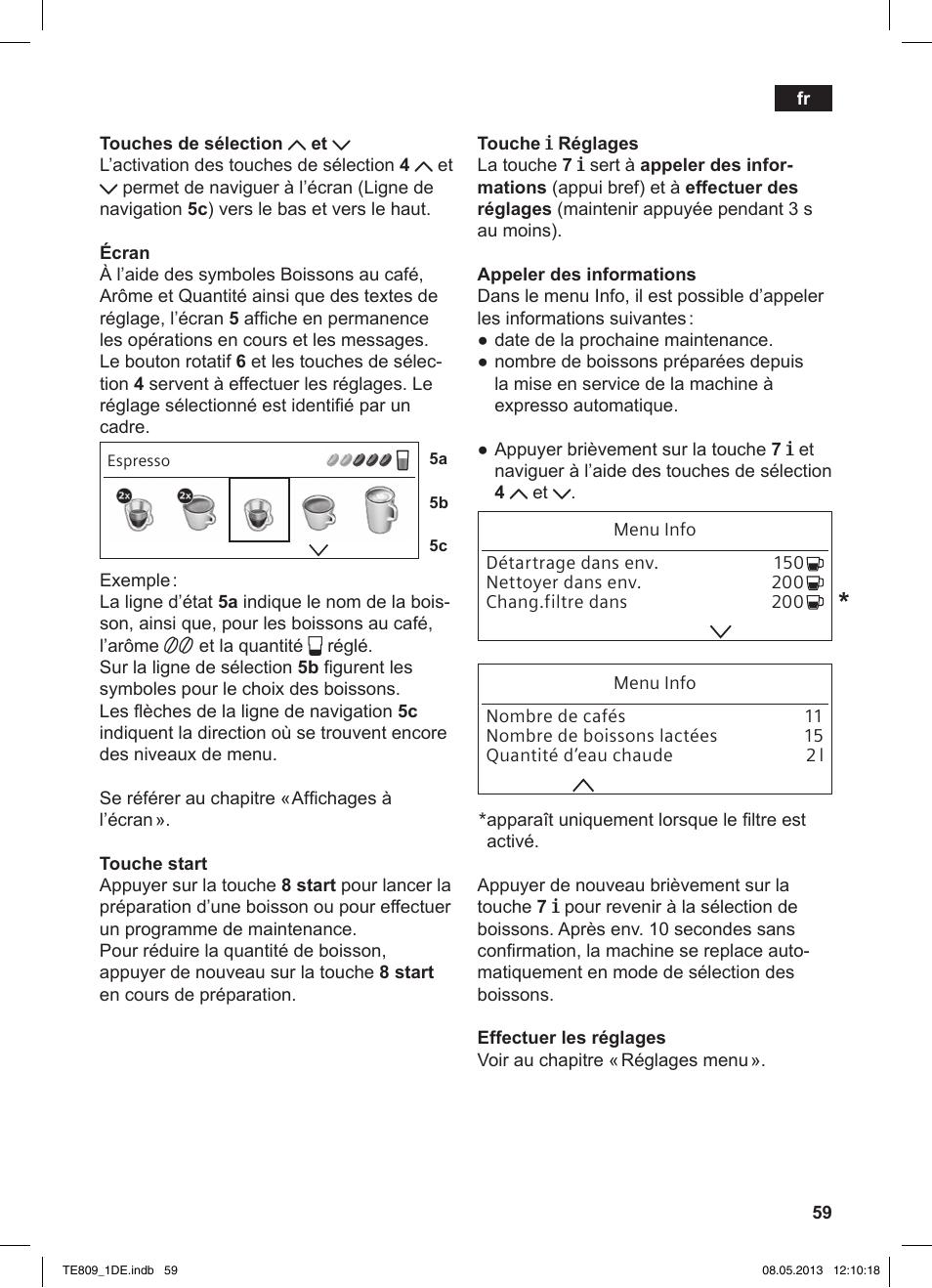 Siemens TE809501DE User Manual | Page 63 / 116
