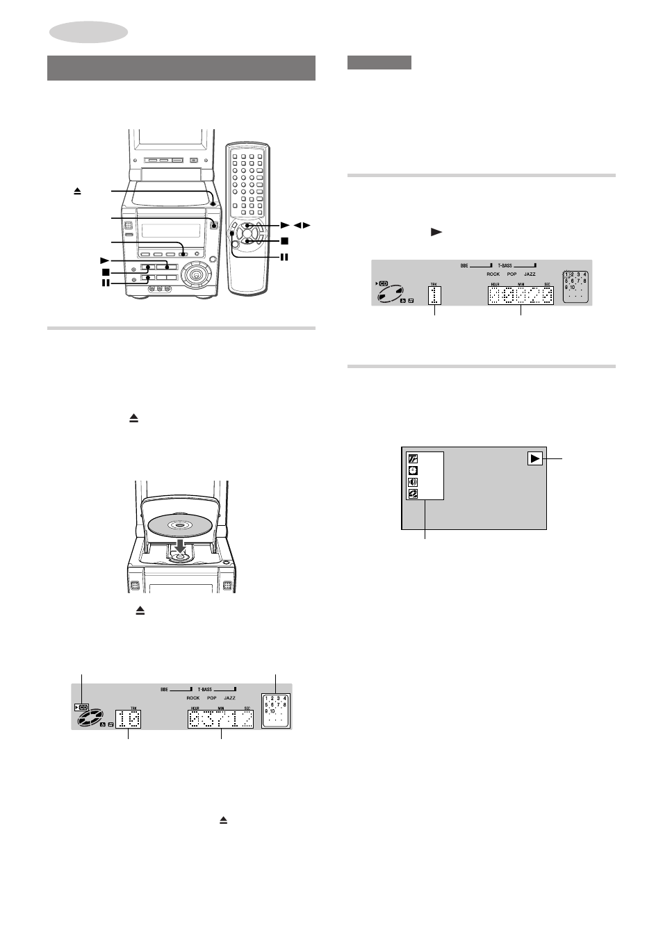 Opérations de base, Lecture d'un disque, Information affichée sur l'écran | Chargement de disques | Aiwa XR-DV3M User Manual | Page 118 / 160