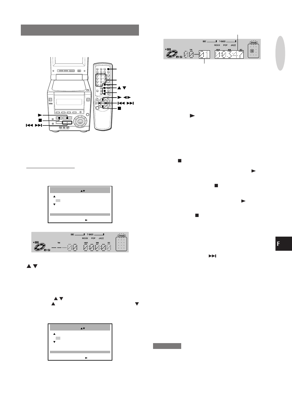 Lecture programmée, 2 dans les 5 secondes, appuyez sur enter, 4 appuyez sur enter | Utilisa tion de cd audio | Aiwa XR-DV3M User Manual | Page 121 / 160