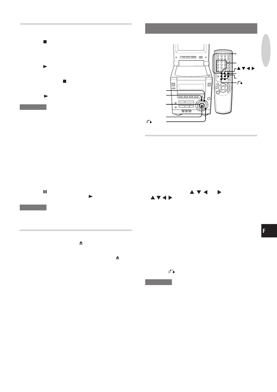 Sélection d'une piste, Utilisation du menu particulier au logiciel, Arrêt et mise en pause | Comment retirer le disque | Aiwa XR-DV3M User Manual | Page 125 / 160
