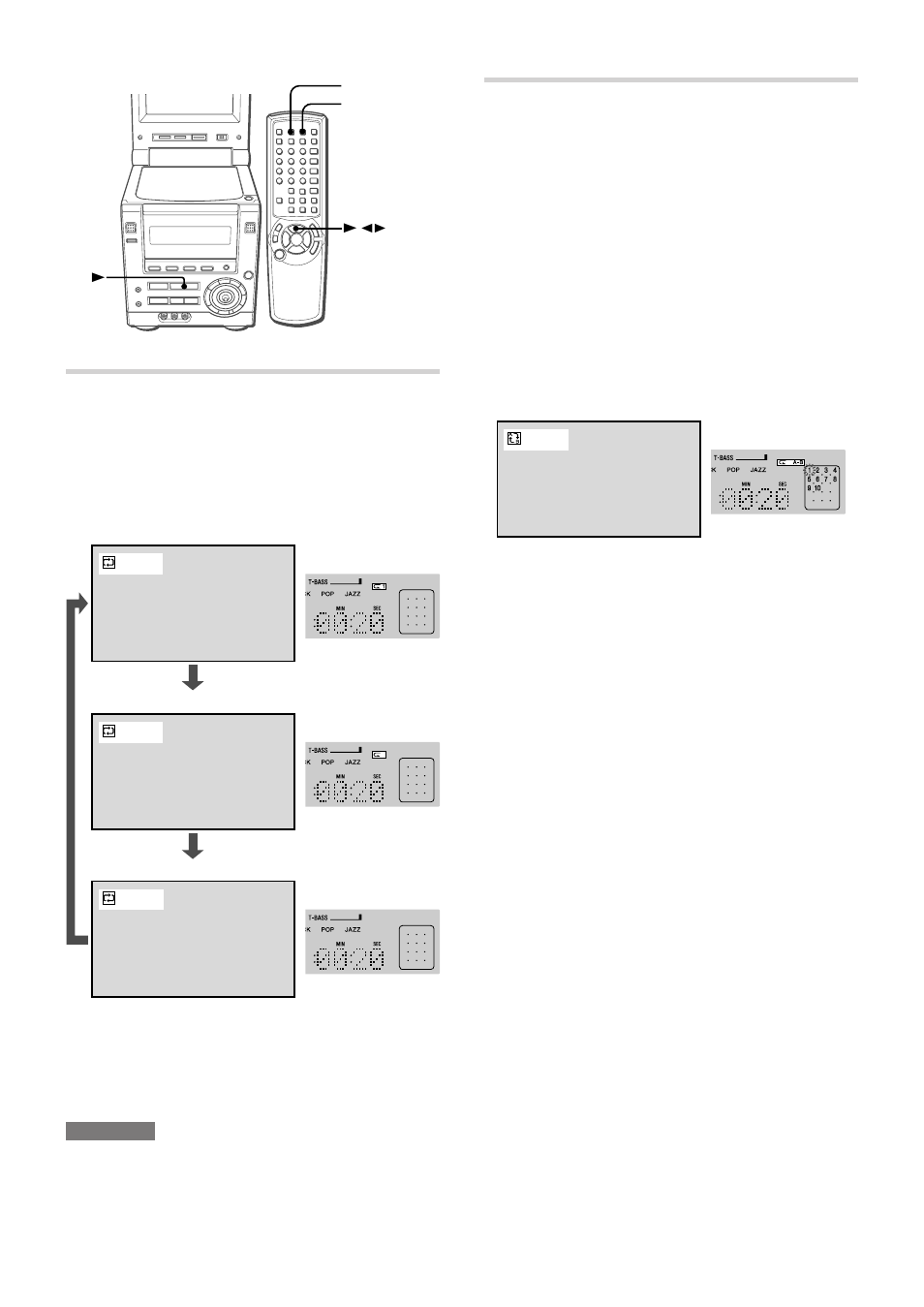 Lecture répétée (dvd), Lecture répétée a-b (dvd et cd vidéo) | Aiwa XR-DV3M User Manual | Page 128 / 160