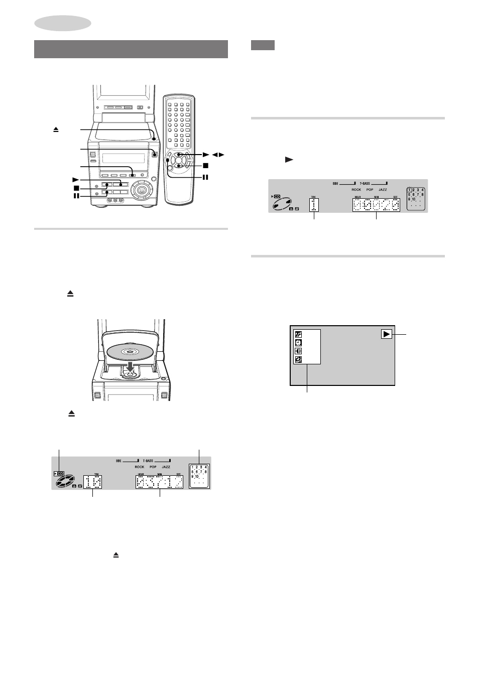 Basic operations, Playing a disc, Information displayed on the monitor screen | Loading a disc | Aiwa XR-DV3M User Manual | Page 14 / 160