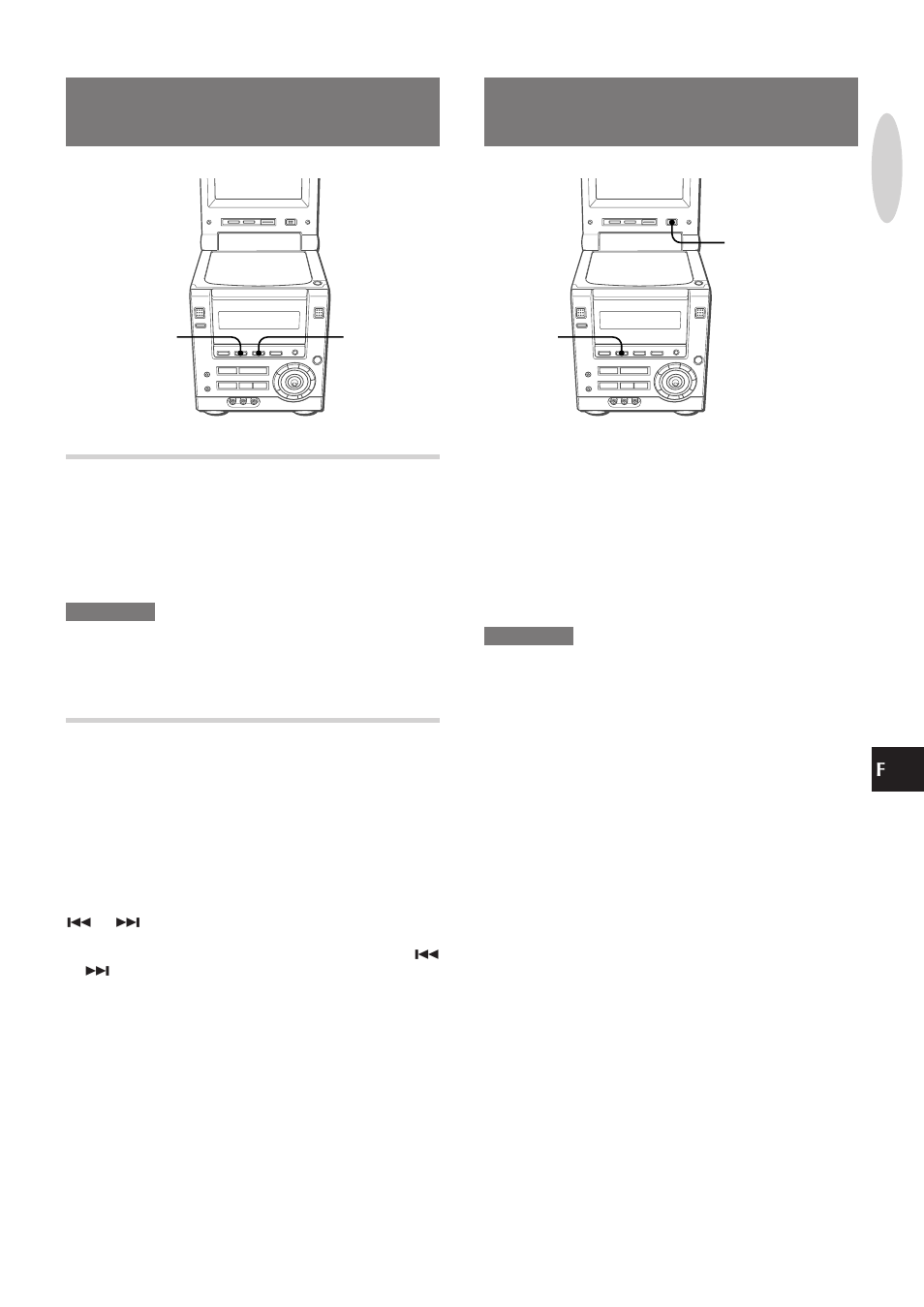 Visualisation d'images d'une source externe, Écoute de sources externes, Pour lire un appareil raccordé à la prise audio in | Pour lire un appareil raccordé aux prises aux in | Aiwa XR-DV3M User Manual | Page 145 / 160