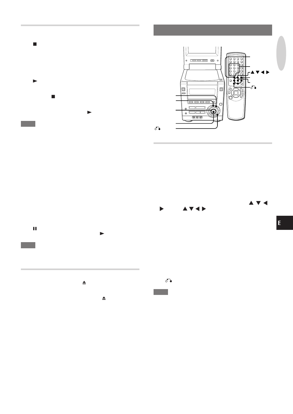 Selección de una pista, Uso del menú específico de software, Parada y pausa | Extracción de discos | Aiwa XR-DV3M User Manual | Page 73 / 160