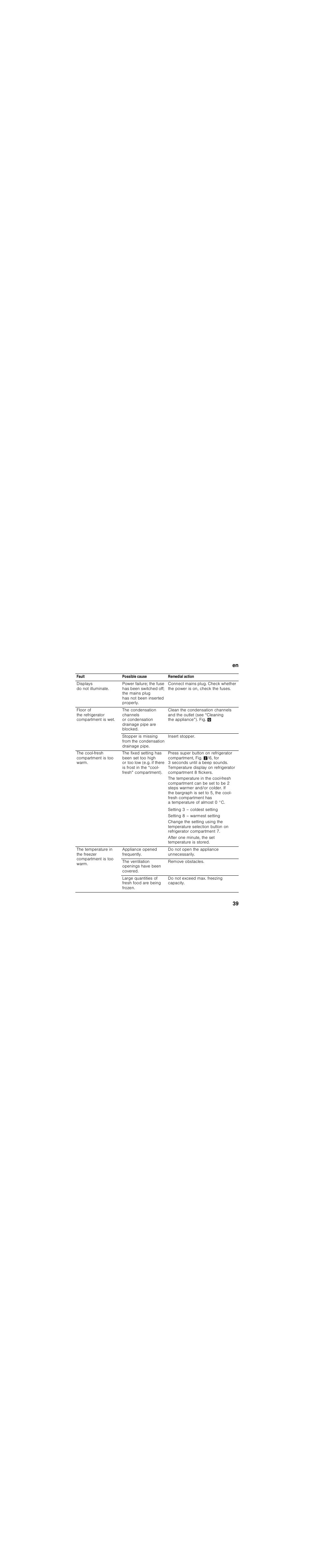 Siemens KG39FSB30 User Manual | Page 39 / 111