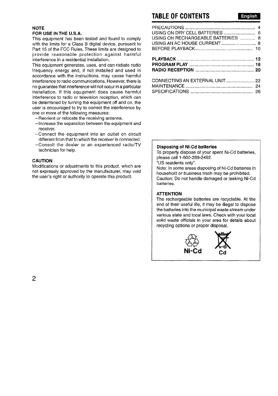 Aiwa XP-R970 User Manual | Page 2 / 28