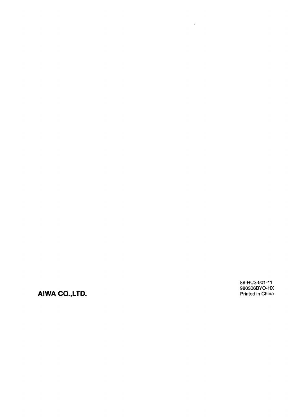 Aiwa co.,ltd | Aiwa XP-R970 User Manual | Page 28 / 28
