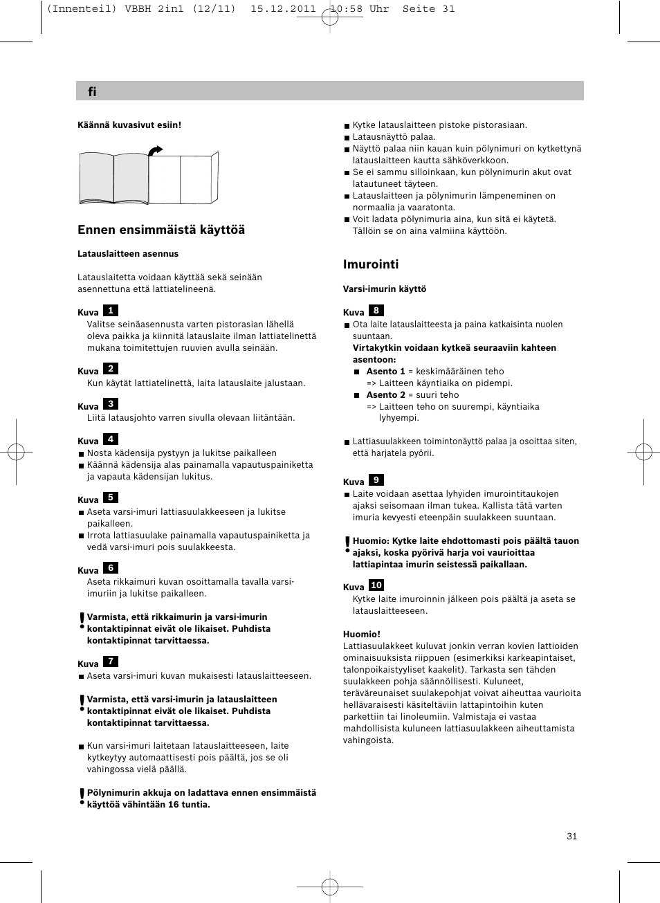 Siemens VBH14401 User Manual | Page 33 / 82