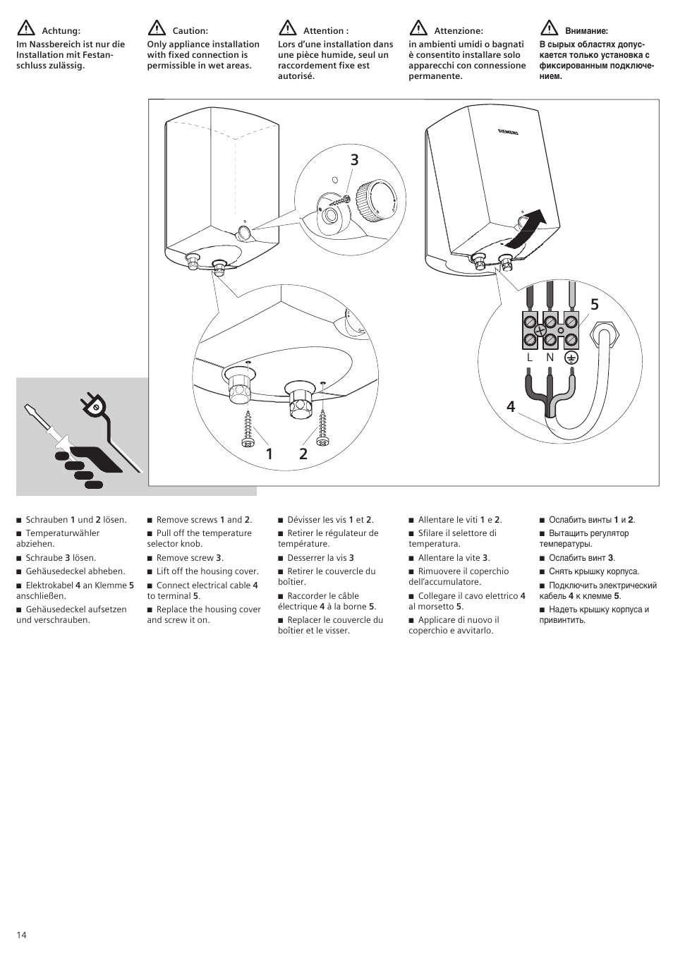 Siemens DO15652 User Manual | Page 14 / 20