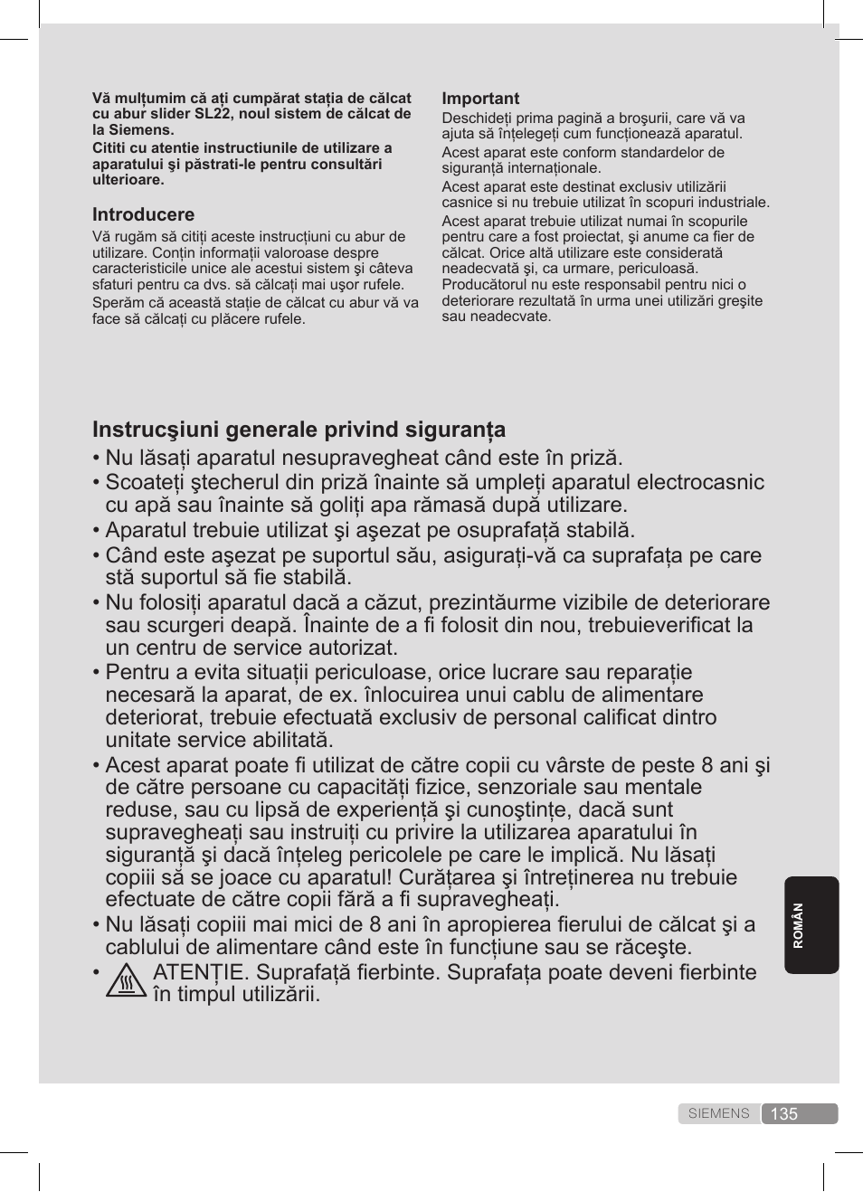 Siemens TS22XTRM User Manual | Page 135 / 152