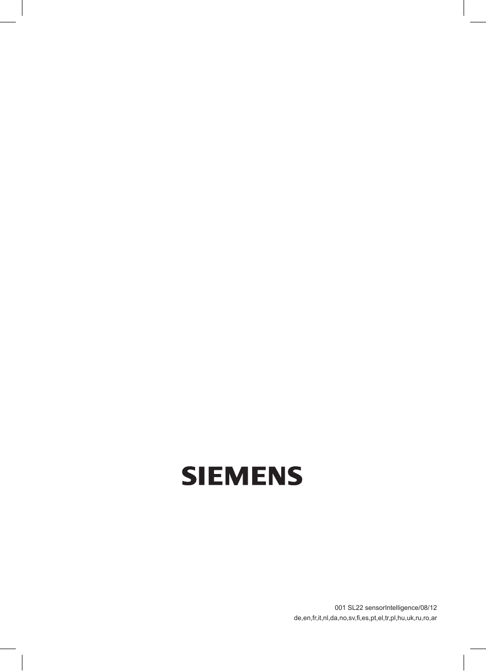 Siemens TS22XTRM User Manual | Page 152 / 152