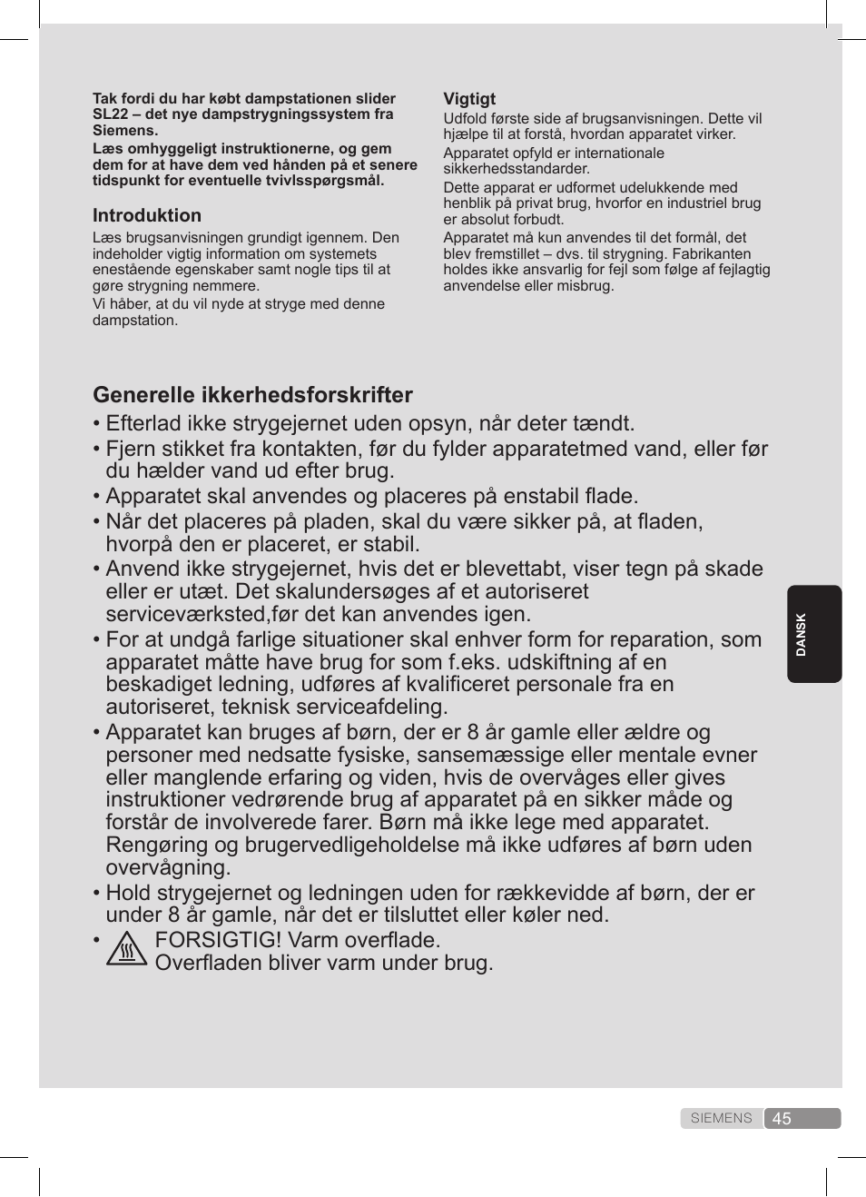 Siemens TS22XTRM User Manual | Page 45 / 152