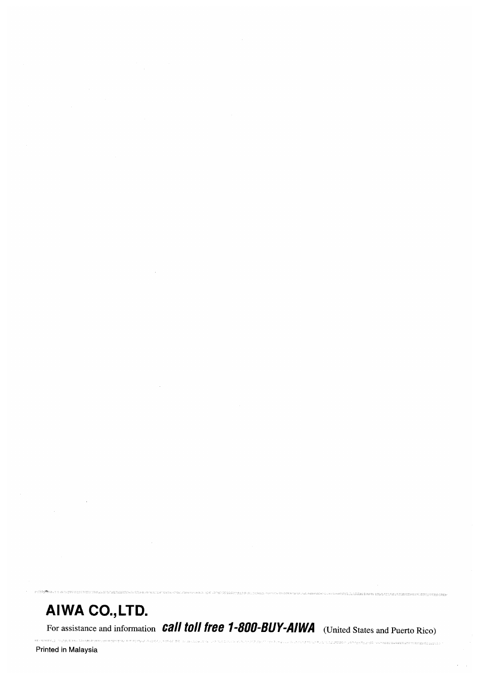 Aiwa co.,ltd | Aiwa AV-X220 User Manual | Page 60 / 60