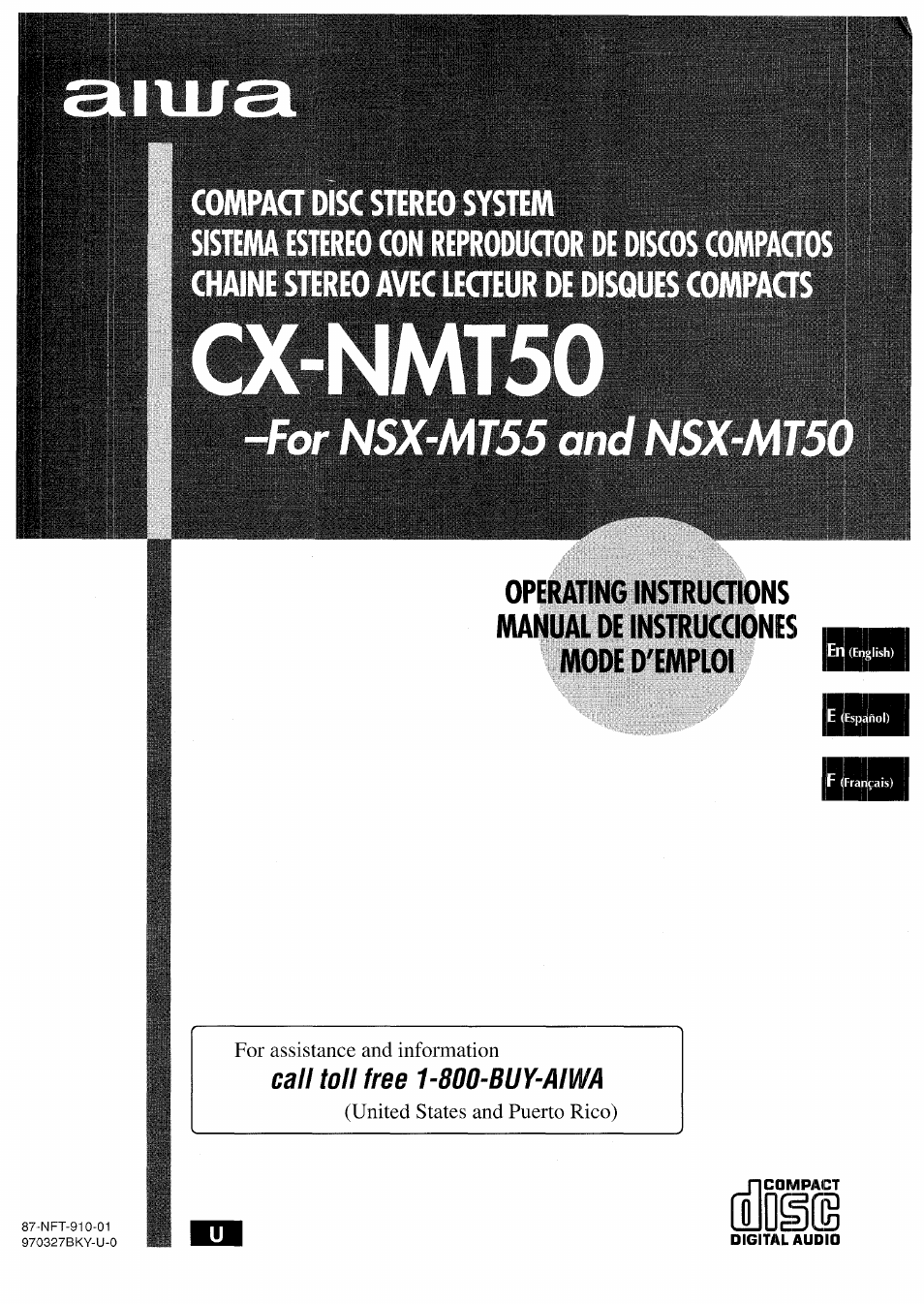 Aiwa CX-NMT50 User Manual | 80 pages