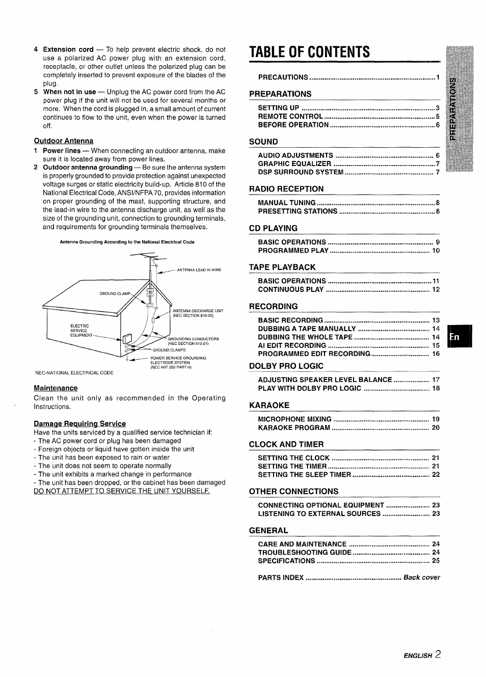 Aiwa CX-NMT50 User Manual | Page 3 / 80