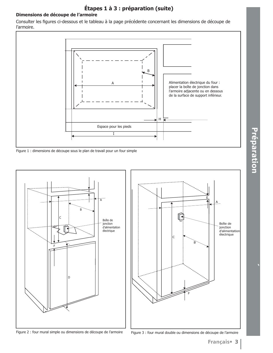 Français• 3, Étapes 1 à 3 : préparation (suite) | Siemens 30inc Electric Double Oven User Manual | Page 11 / 20