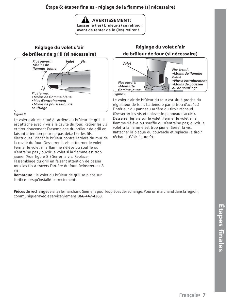 Siemens Gas Range User Manual | Page 19 / 32