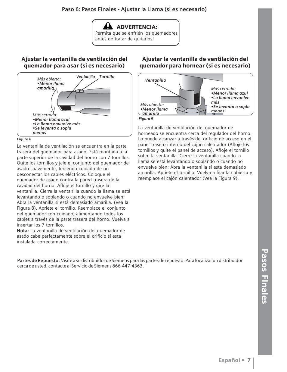 Siemens Gas Range User Manual | Page 29 / 32