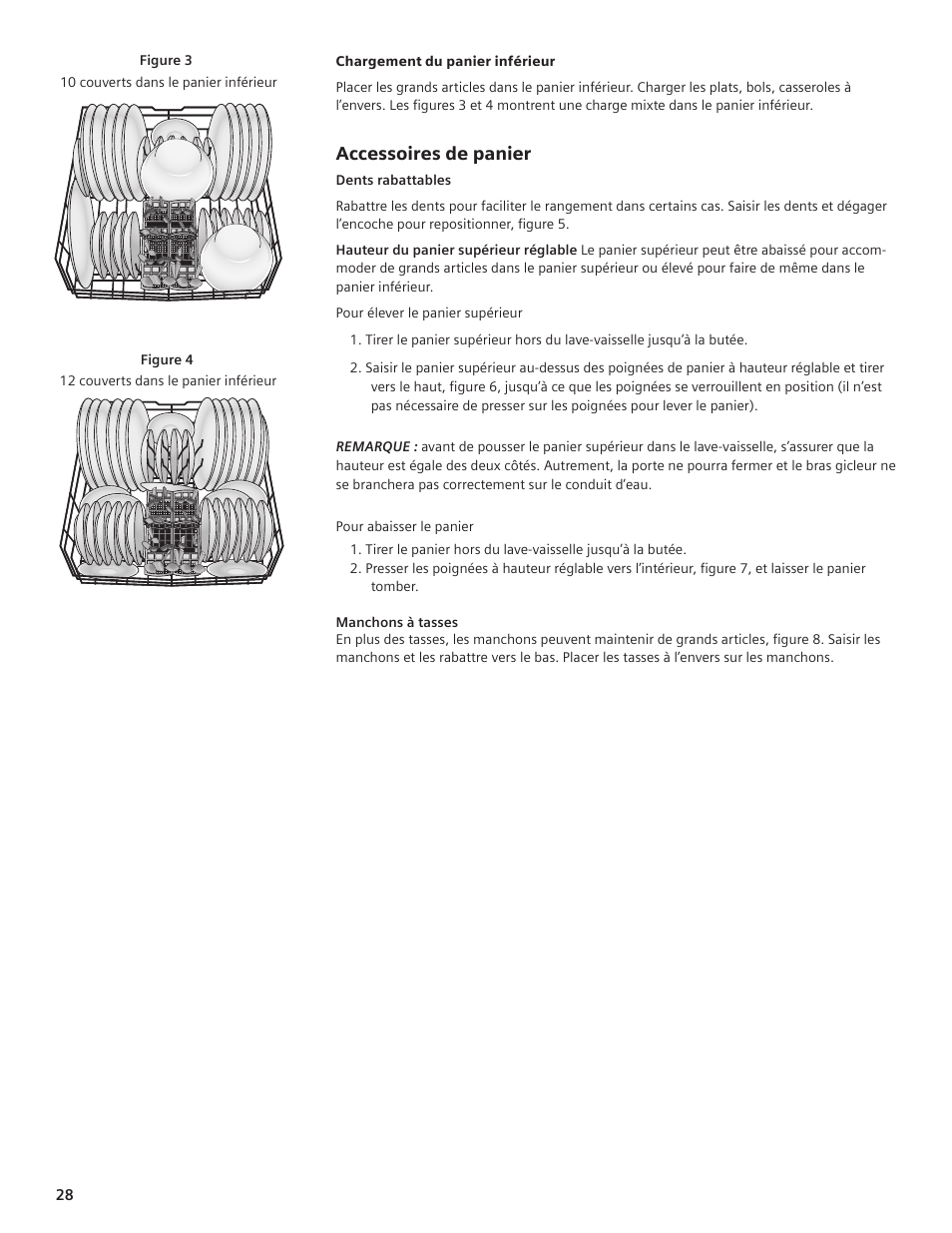 Accessoires de panier | Siemens hiDefinition 48 dBA Dishwasher User Manual | Page 28 / 64