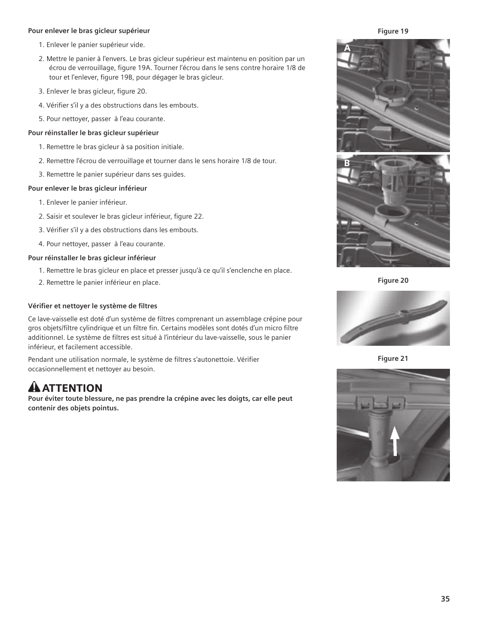 Attention | Siemens hiDefinition 48 dBA Dishwasher User Manual | Page 35 / 64