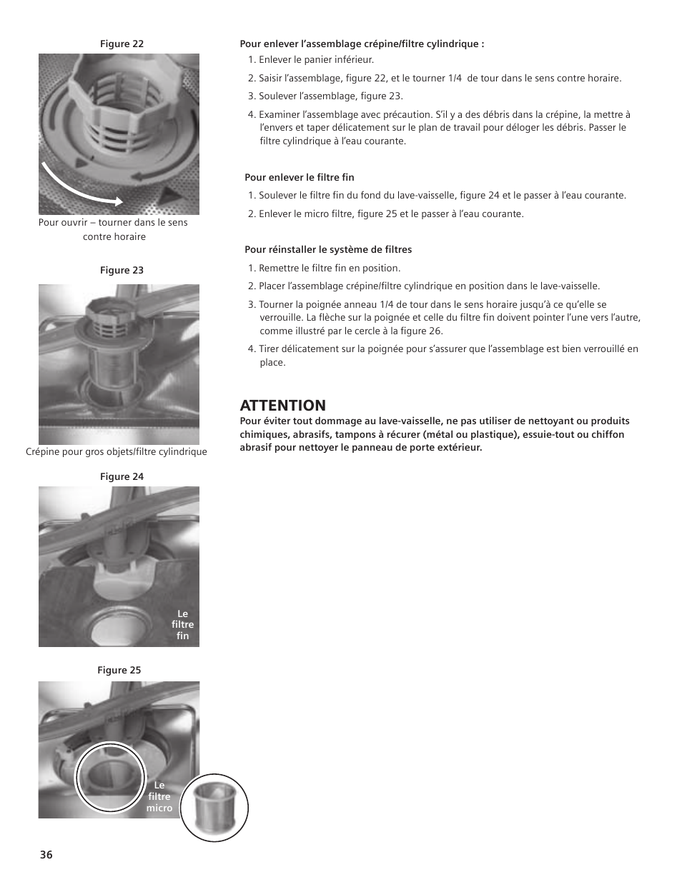 Attention | Siemens hiDefinition 48 dBA Dishwasher User Manual | Page 36 / 64