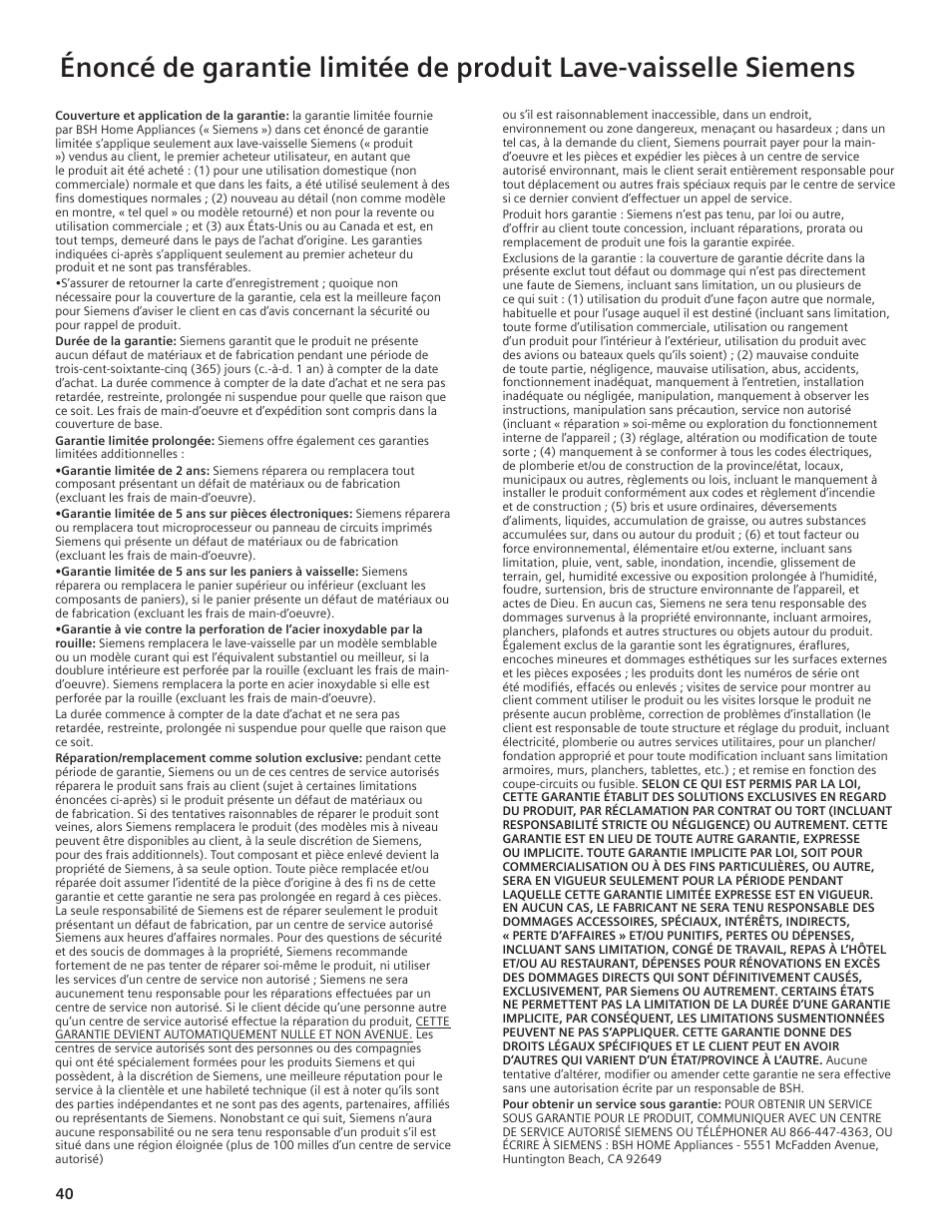 Siemens hiDefinition 48 dBA Dishwasher User Manual | Page 40 / 64