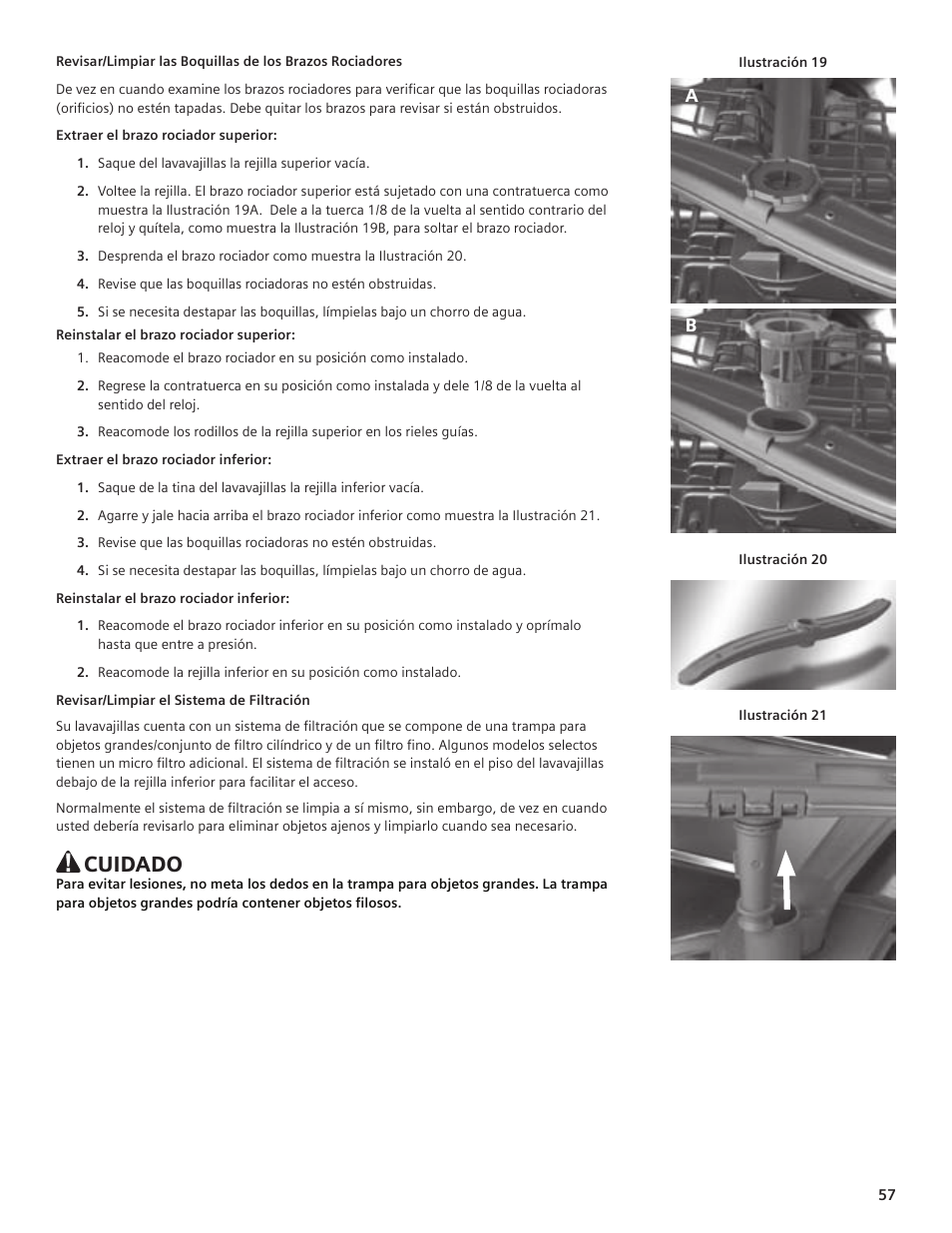 Cuidado | Siemens hiDefinition 48 dBA Dishwasher User Manual | Page 57 / 64