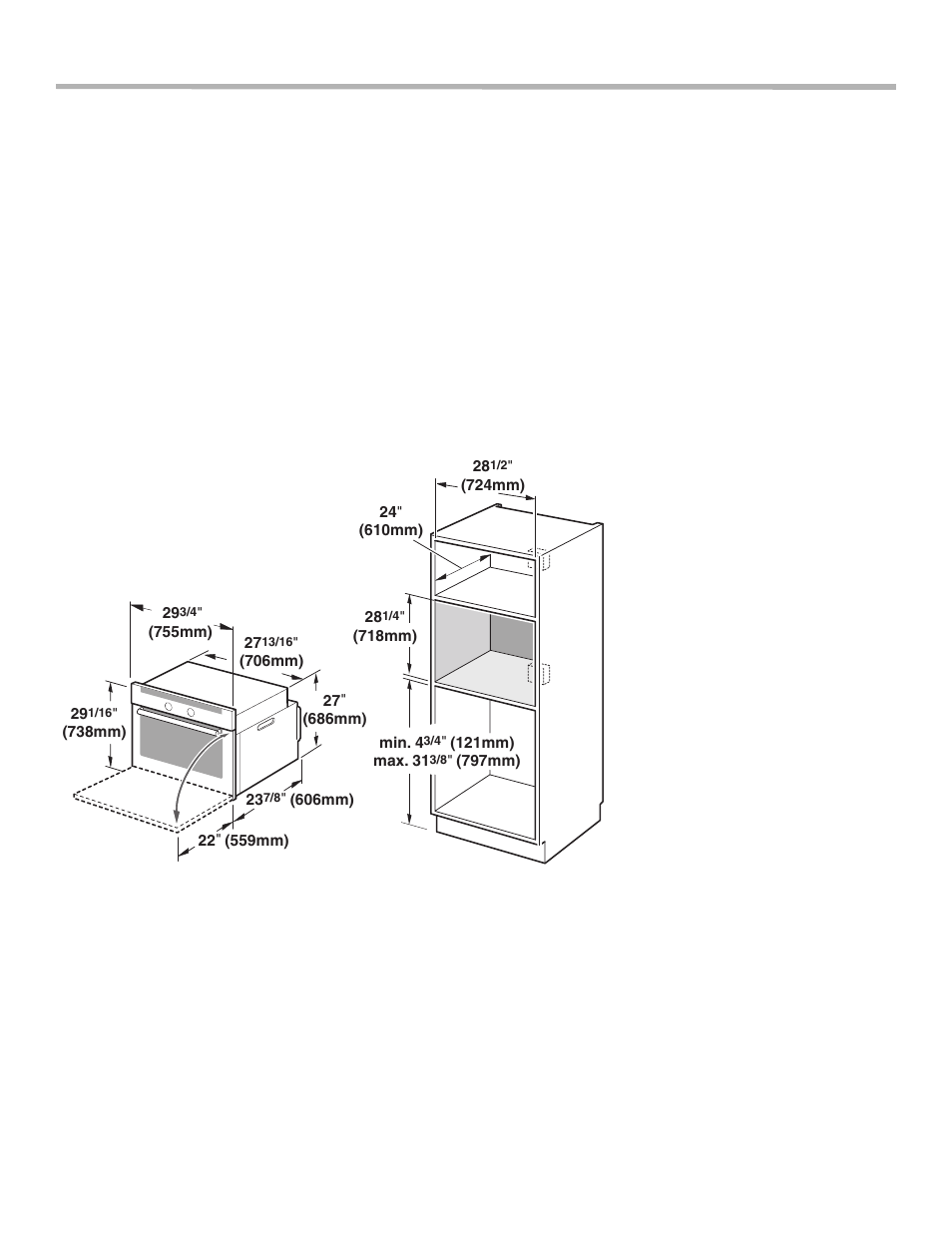 Preparation, Before you begin, Tools and parts needed | Parts included, 30” appliances, Dimensions for 30” wall-mounted units | Siemens 30inc iSlide Single Oven User Manual | Page 5 / 40