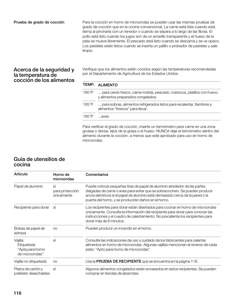 Siemens 30 Convection Microwave User Manual | Page 116 / 136