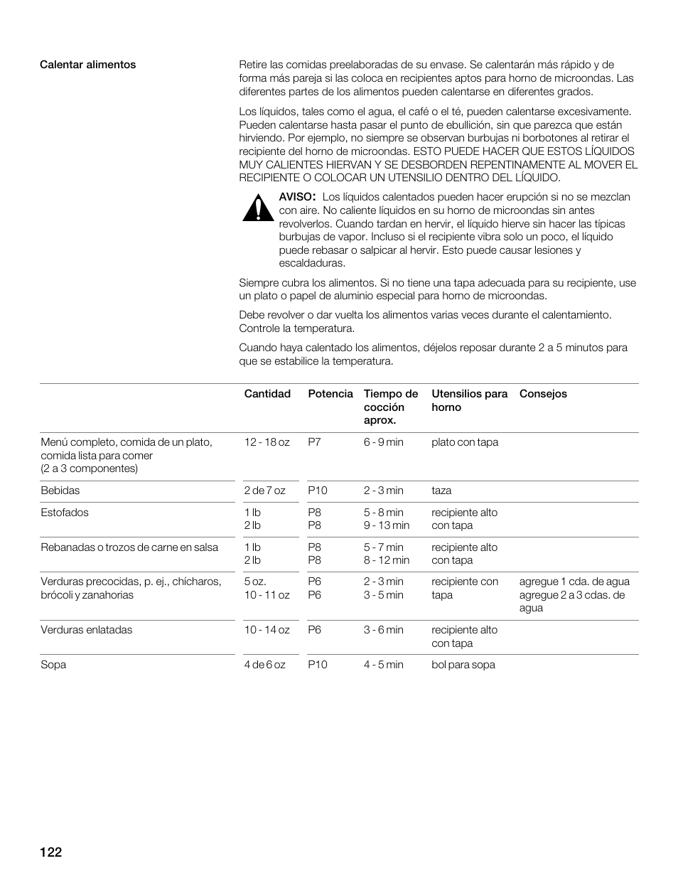 Siemens 30 Convection Microwave User Manual | Page 122 / 136