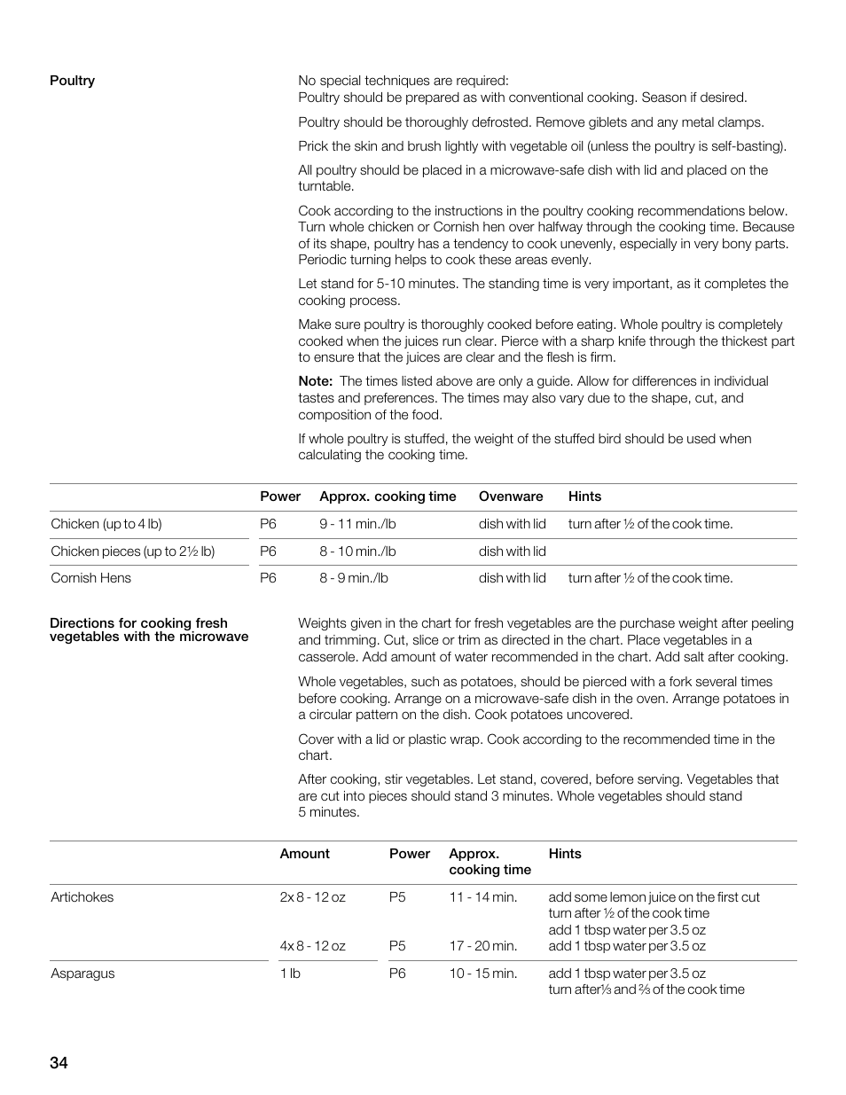 Siemens 30 Convection Microwave User Manual | Page 34 / 136