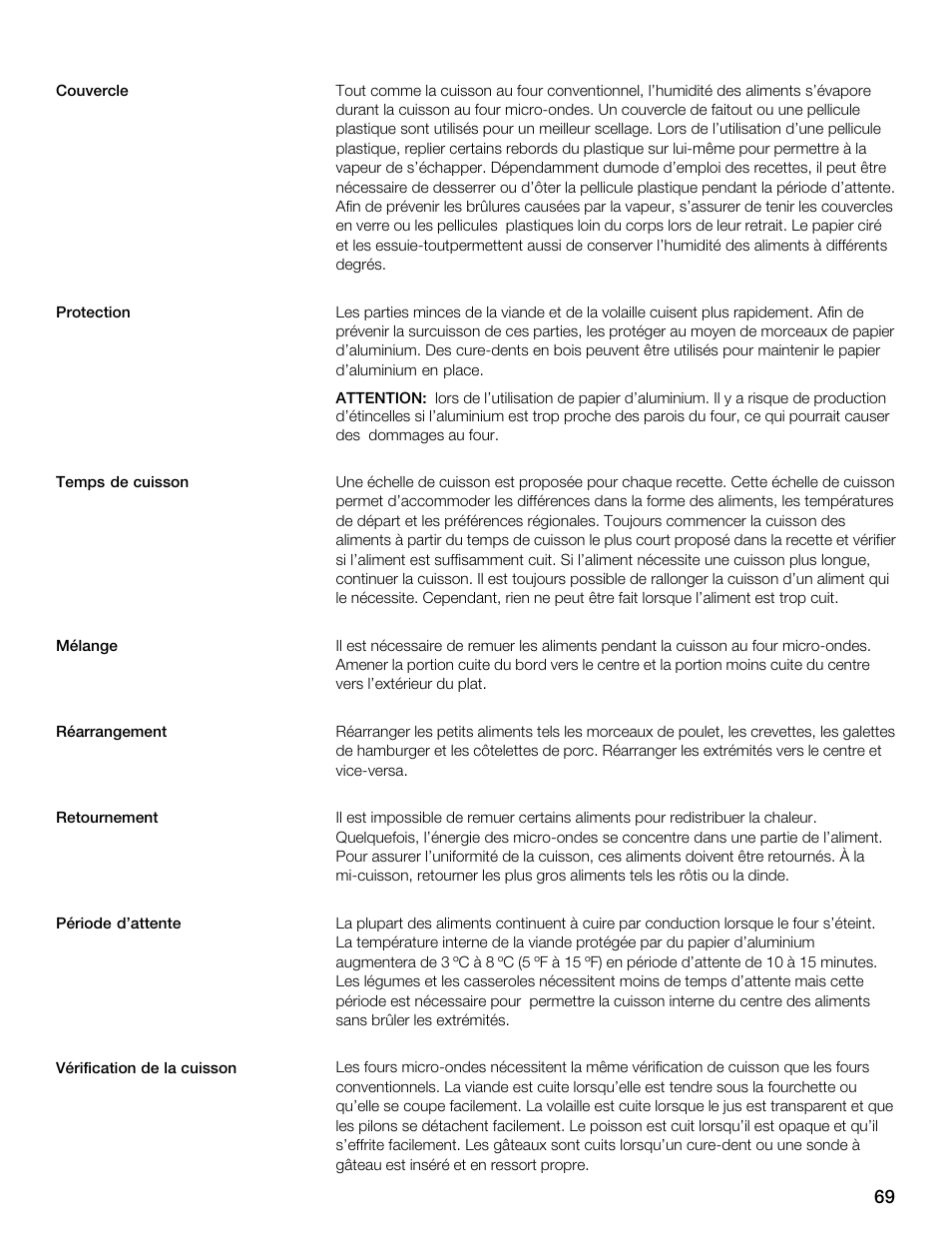 Siemens 30 Convection Microwave User Manual | Page 69 / 136