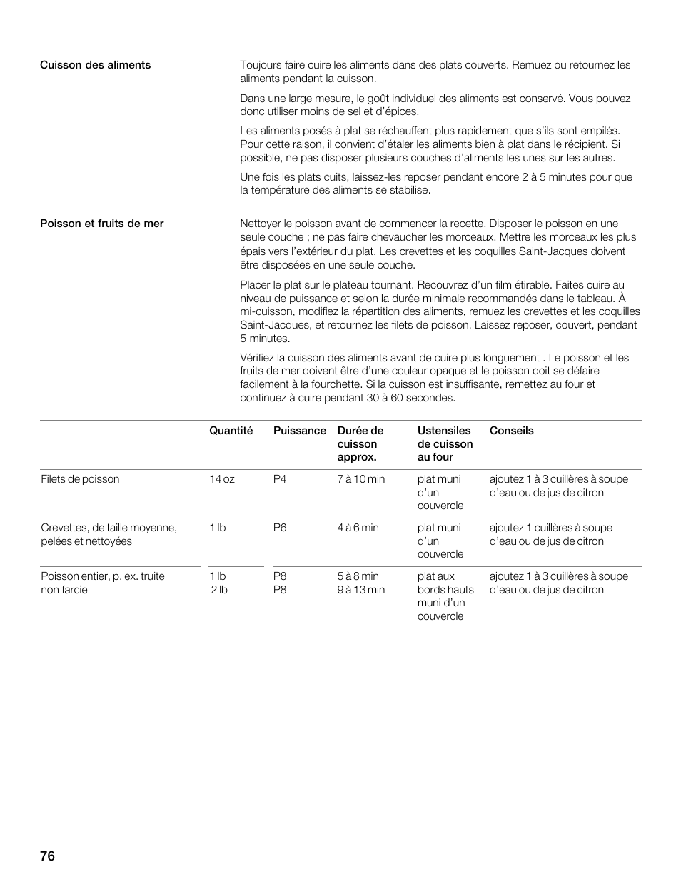 Siemens 30 Convection Microwave User Manual | Page 76 / 136