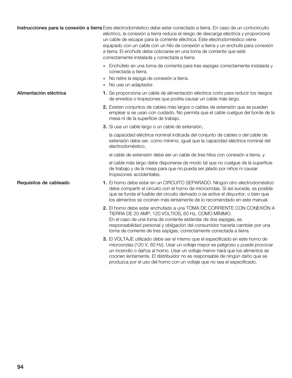 Siemens 30 Convection Microwave User Manual | Page 94 / 136