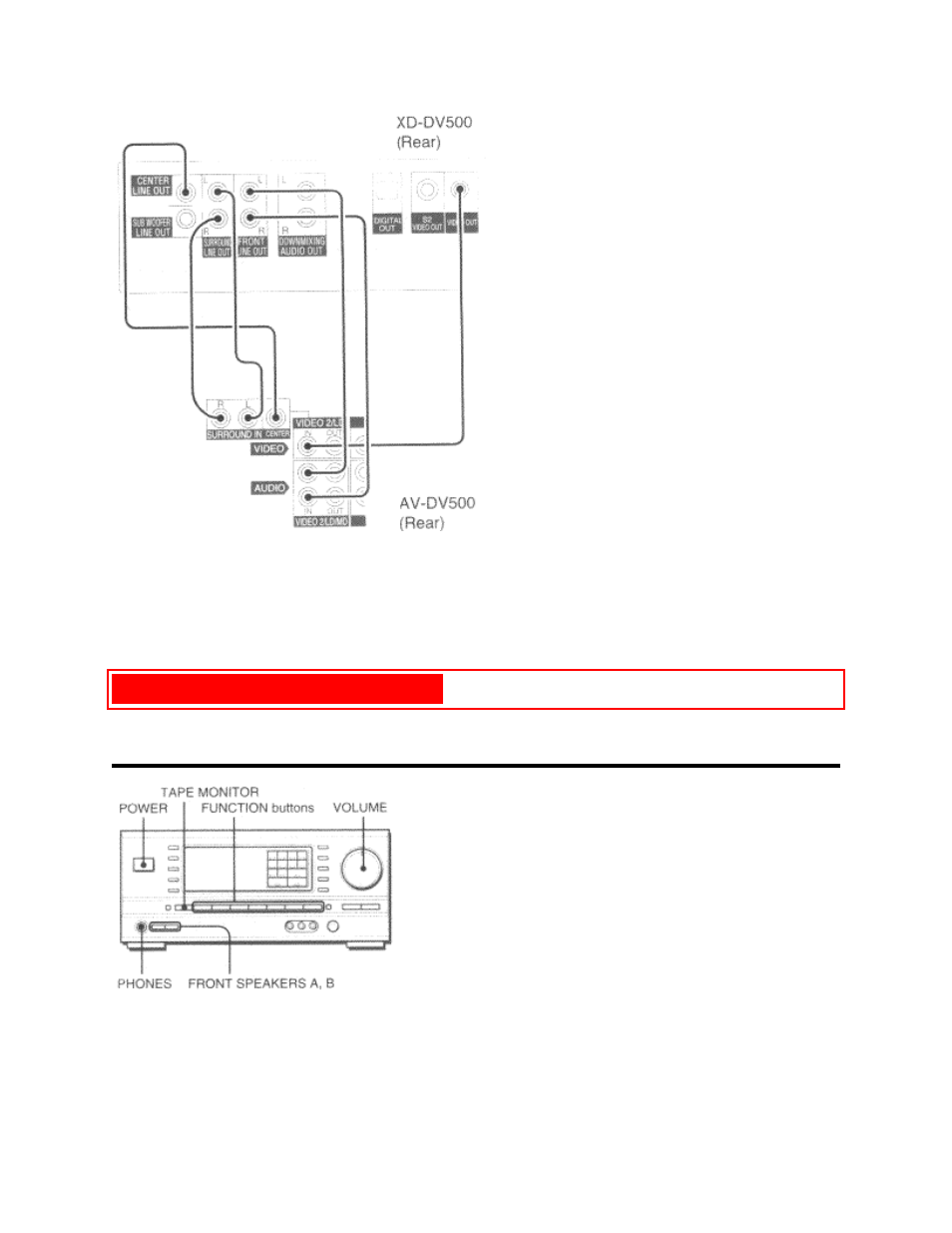 Preparations (cont.) pg. 6 | Aiwa AV-DV500 User Manual | Page 10 / 28