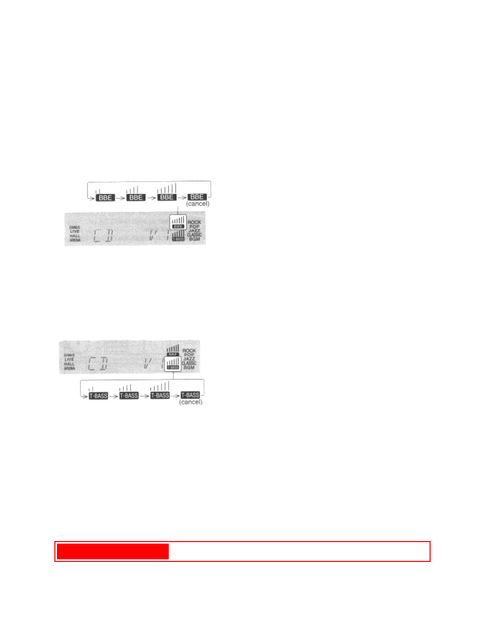 Sound (cont.) pg. 8, Bbe system, Super t-bass system | Sound adjustment during recording | Aiwa AV-DV500 User Manual | Page 13 / 28