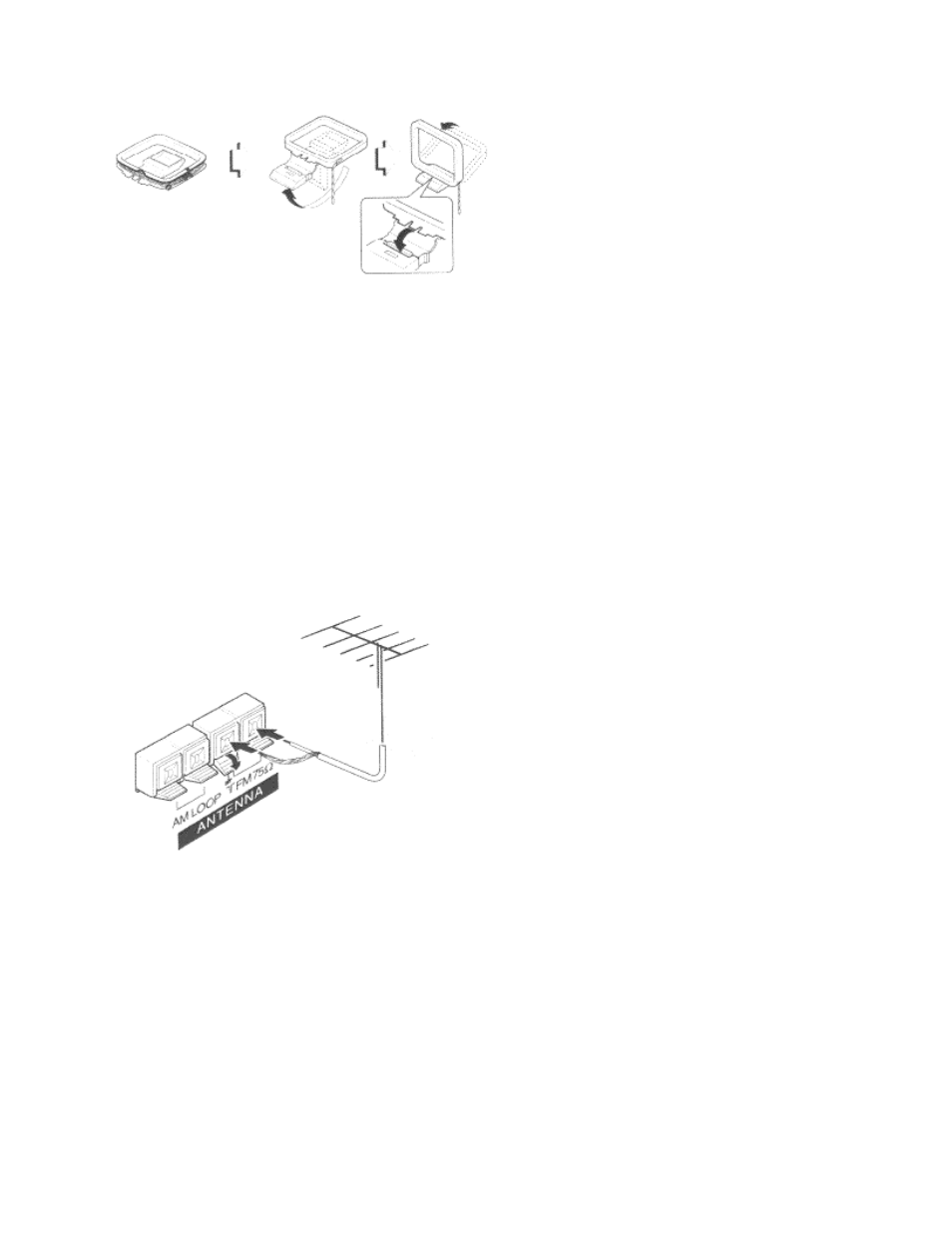 Connecting an outdoor antenna | Aiwa AV-DV500 User Manual | Page 9 / 28