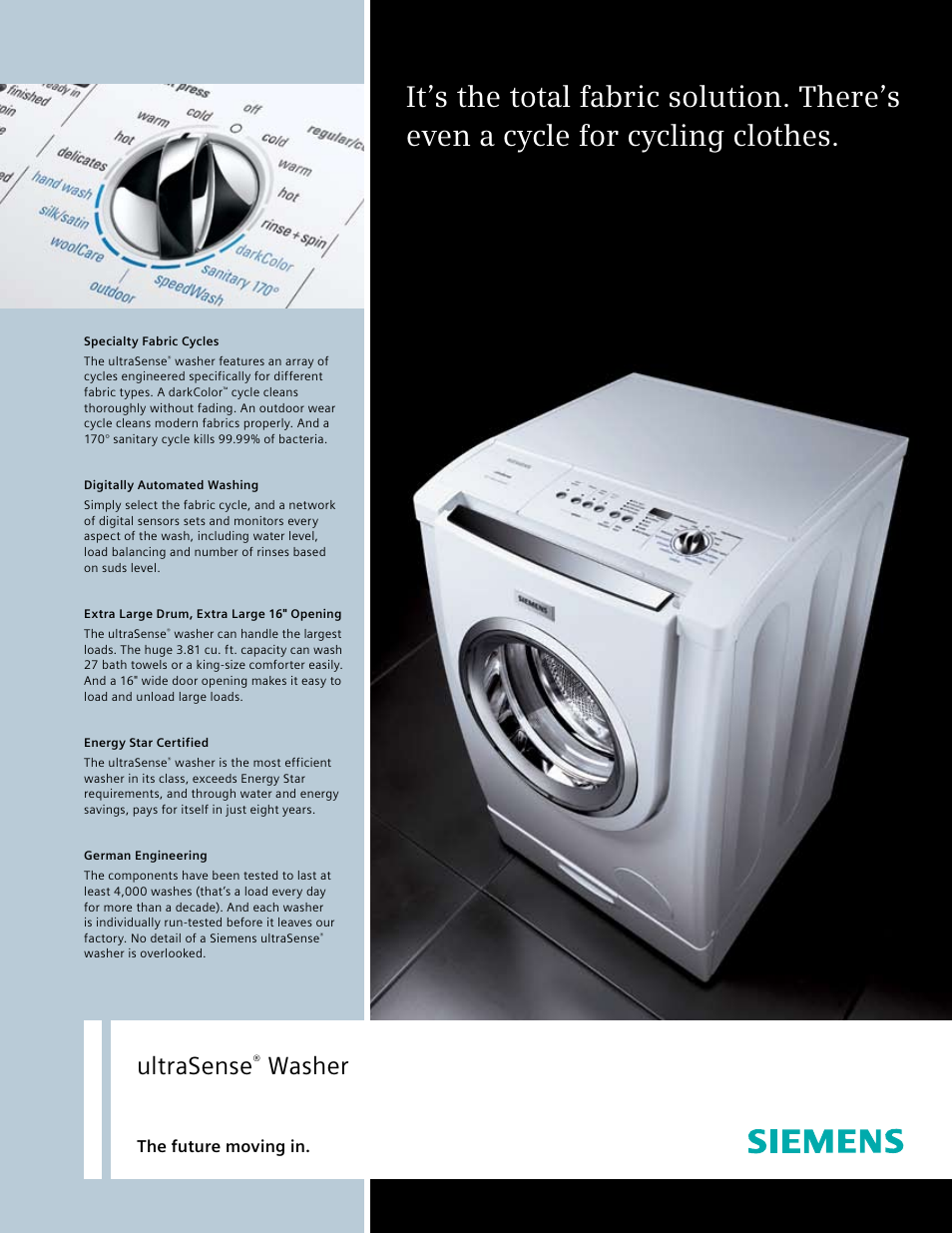 Siemens 27 Washer User Manual | 2 pages