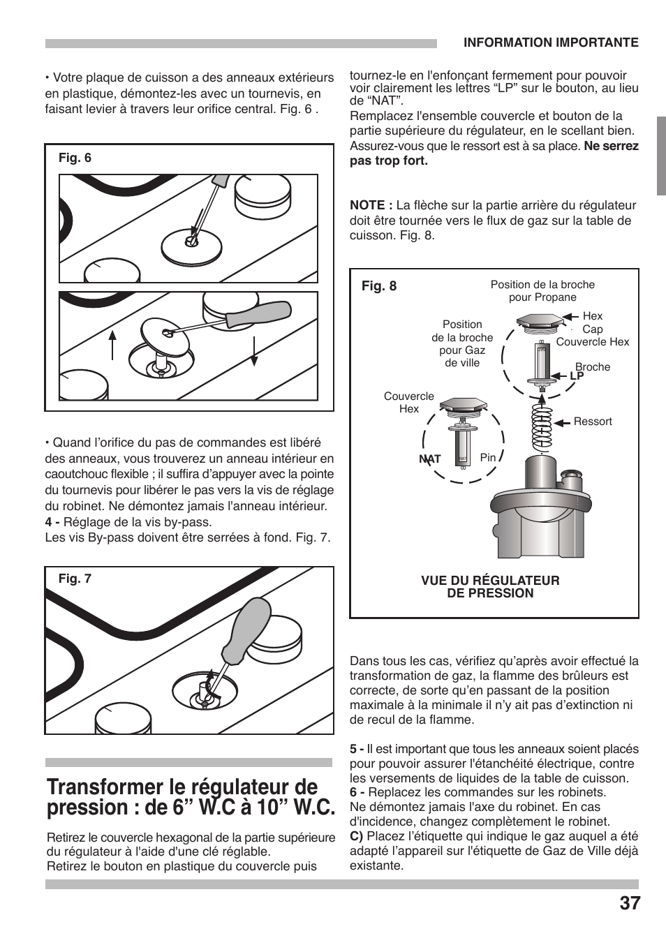 Siemens 36inc Stainless Gas Cooktop User Manual | Page 37 / 57