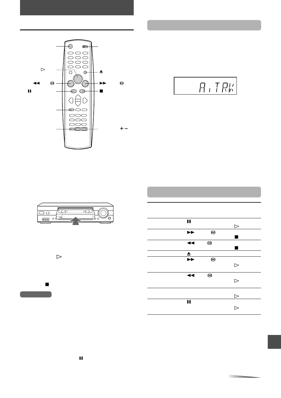 Lecture d’une cassette, Si vous n’obtenez pas d’image nette, Fonctions complémentaires | Pour régler l’alignement manuellement, Pour revenir l’alignement manuellement, Pour arrêter la lecture | Aiwa HV-FX9000U User Manual | Page 102 / 118